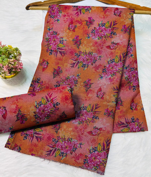 Unstitched Premium Dhanak 2PC Suit Fabric - 0022