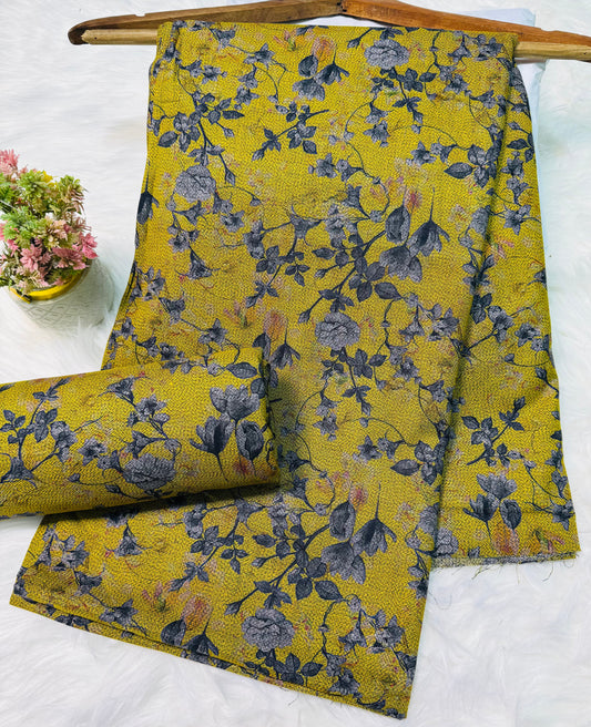 Unstitched Premium Dhanak 2PC Suit Fabric - 0012