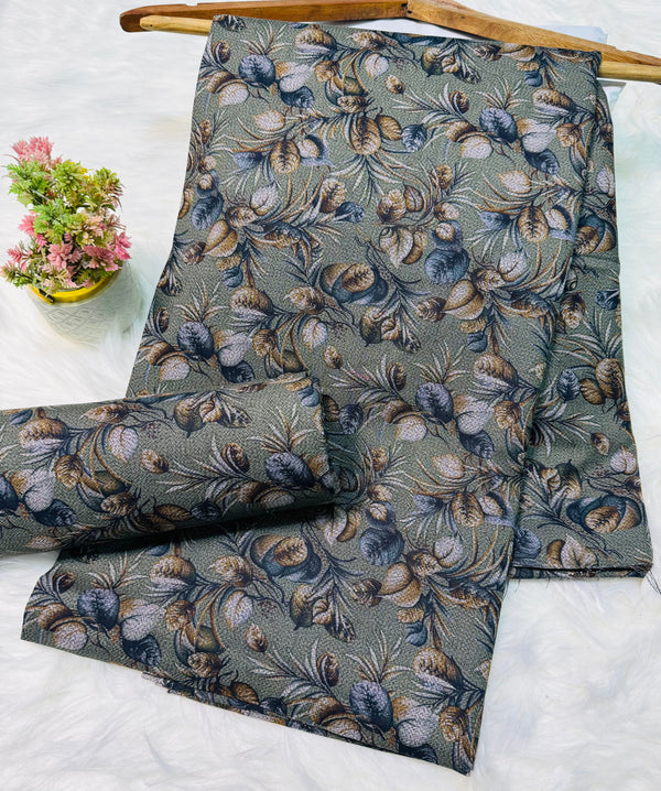 Unstitched Premium Dhanak 2PC Suit Fabric - 0011