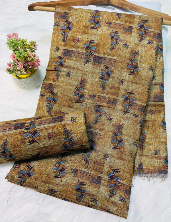 Unstitched Premium Dhanak 2PC Suit Fabric - 008